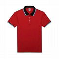 plain colors polyester cotton Short Sleeve custom logo polo t shirt 4