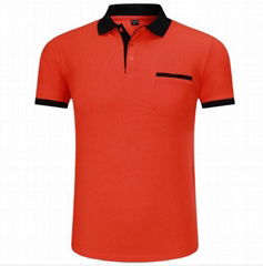 100% cotton uniform men's golf polo