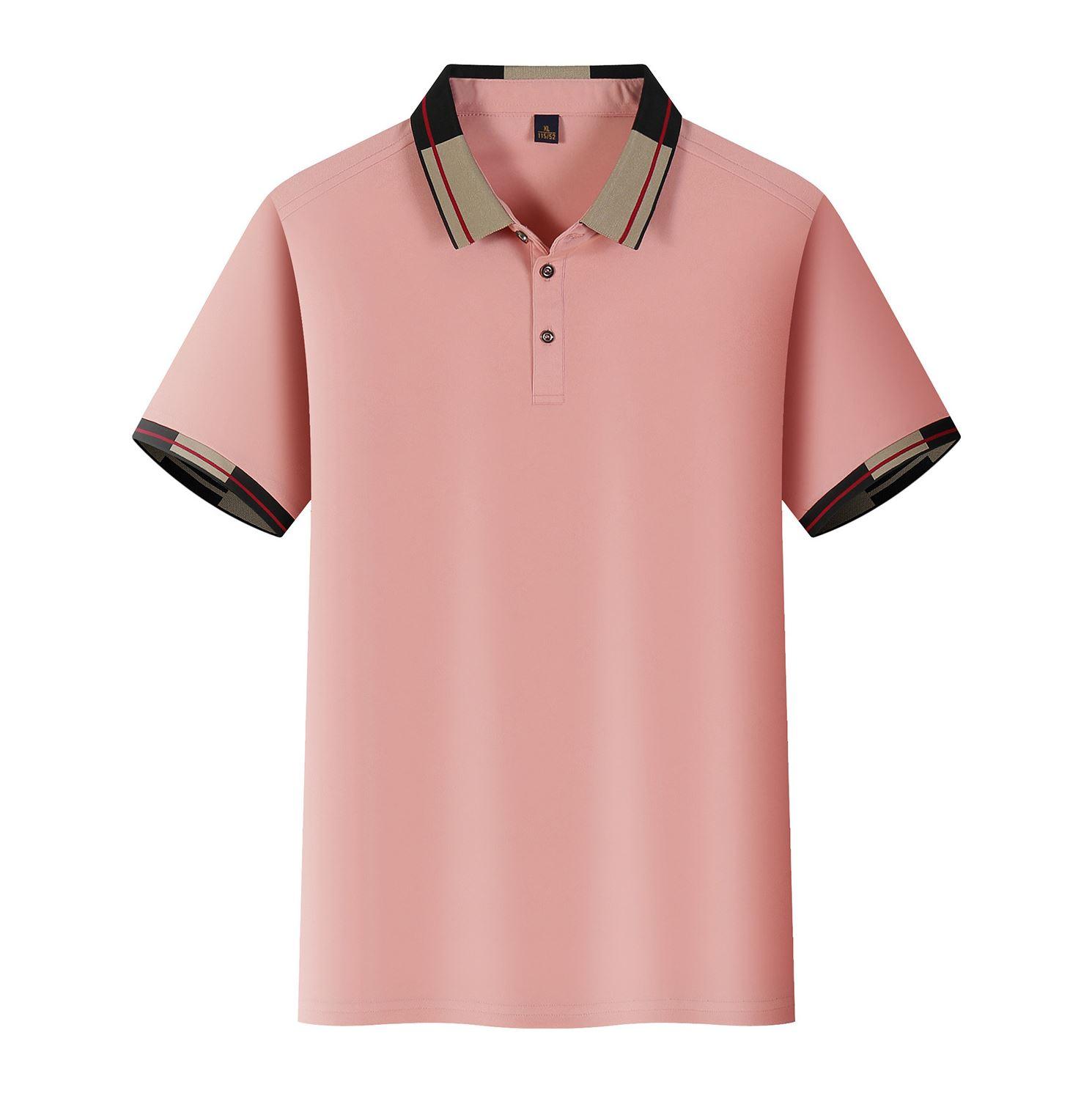 100% cotton uniform men's golf polo shirt with embroidered printing logo 2