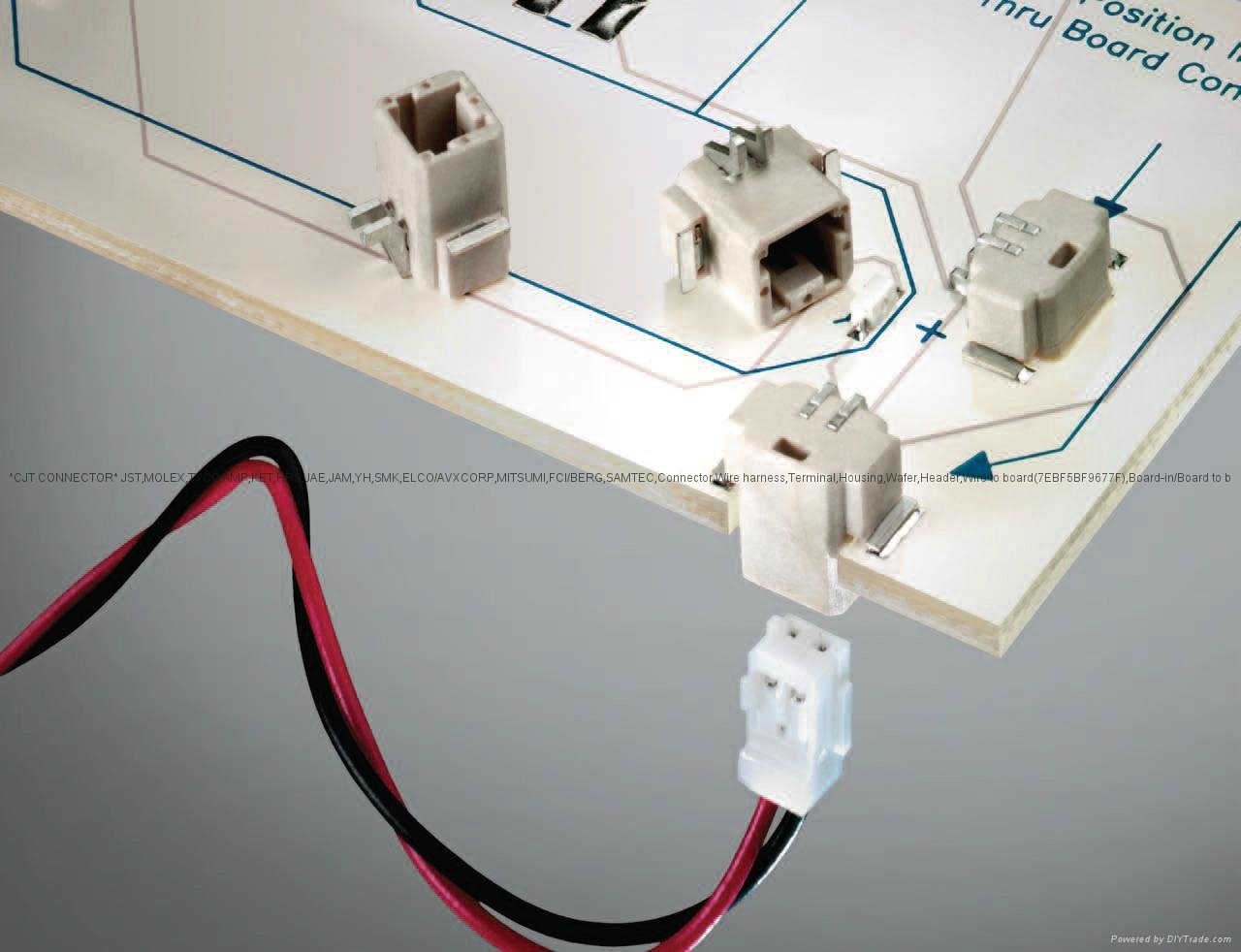 1.50mm pitch CJTconn LED Inverted SMT Thru Board Connector