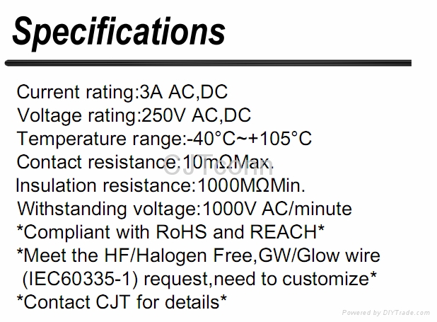 连接器 CJT2.50mm汽车连接器自动化连接器供应Molex 35155 同等品A2509  5