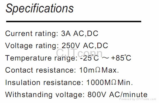 write to board 2.5 pitch CJTconn B2512 (equate to JST SCN ) 2.5mm Connectors  3