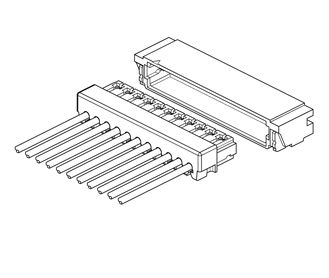 JST connectors 0.6mm XSRS IDC connectors wire to board 2