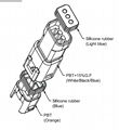 2.0mm 汽车连接器 02T-JWPF-VSLE-S / 02R-JWPF-VSLE-S 防水连接器 3