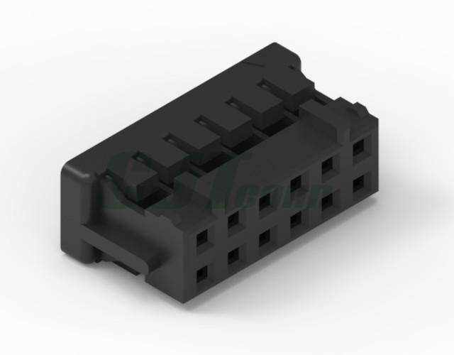 黑色胶壳 2.0mm PCB插座 双排 DF11-4DS-2C DF11-6DS-2C 4
