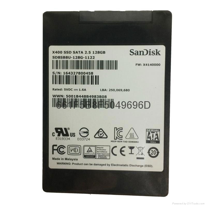 Sandisk/閃迪 X400 128G SSD臺式機筆記本固態硬盤2.5寸 3