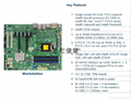 单路 超微X11SAE 支持 E3-1200V5 DDR4内存1151 工作站服务器主板 4