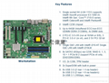 单路 超微X11SAE 支持 E3-1200V5 DDR4内存1151 工作站服务器主板