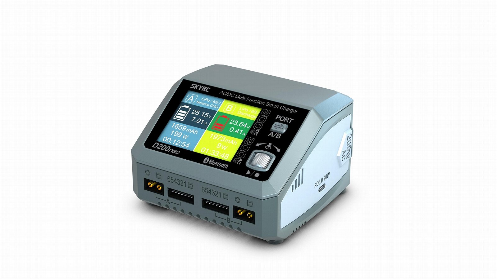 SKYRC D200neo智能平衡充電器   DC800W AC2000W電源 電量檢測 3