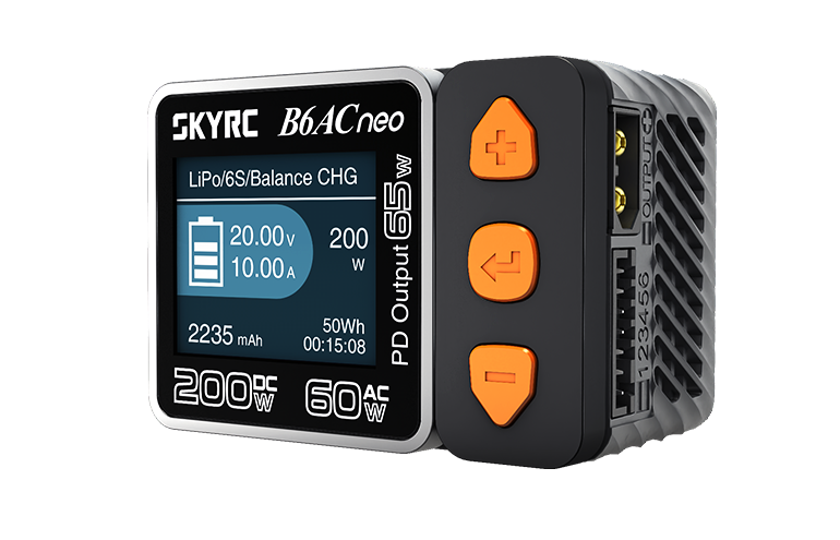 SKYRC B6ACneo 牛B6 DC200W AC60W智能平衡充电器 电源 电量检测 2