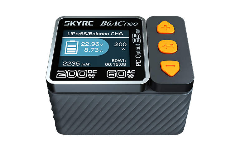 SKYRC B6ACneo 牛B6 DC200W AC60W智能平衡充电器 电源 电量检测 3