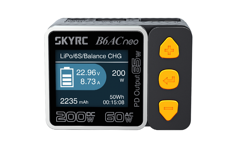 SKYRC B6ACneo 牛B6 DC200W AC60W智能平衡充电器 电源 电量检测 4