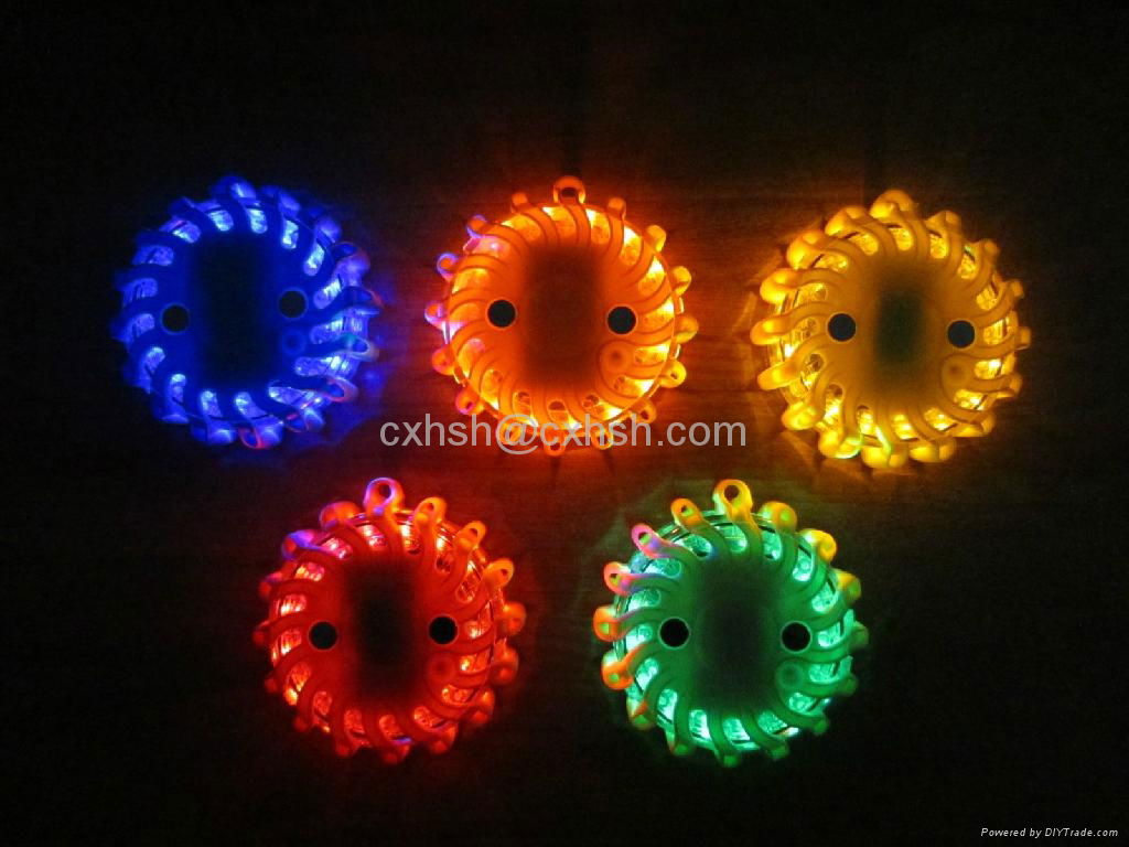 9 in 1 blue 6 packs rechargeable led road flares