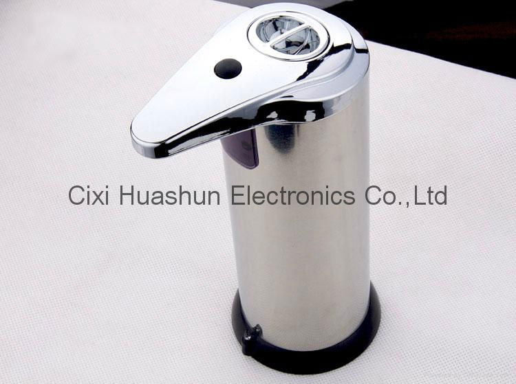 2015 HUASHUN 250ml Stainless Steel automatic liquid soap dispenser 3