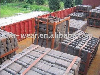 DF064 Cr-Mo Alloy Steel Conch Cement Mill Liners