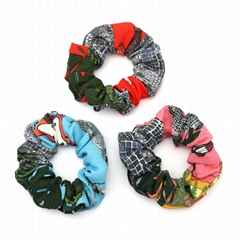 Women's  Rayon Crepe Printed Scrunchies - Elastic Hair Ties and Accessories