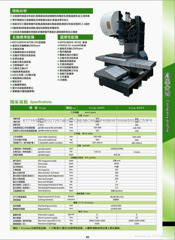 CNC 立式加工中心机 2