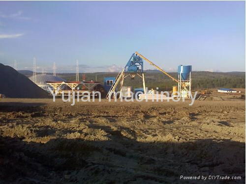 HZS40 Ready mixed concrete batching plant 3