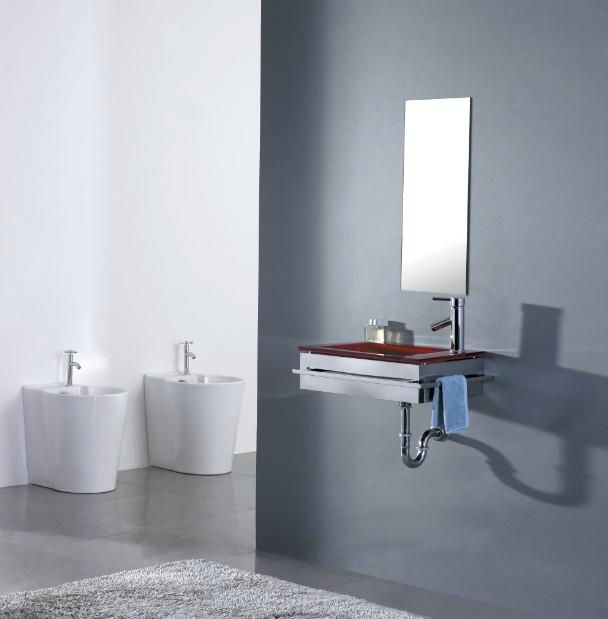 Glass basin glass washbasin glass vanity