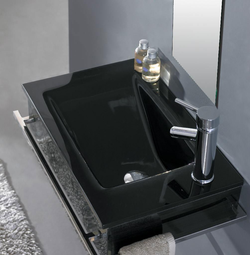 Glass basin glass washbasin glass vanity 4