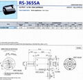 Electronic Lock Motor  TK-RS-365SA Permanent Magnet Construction Carbon DC Motor