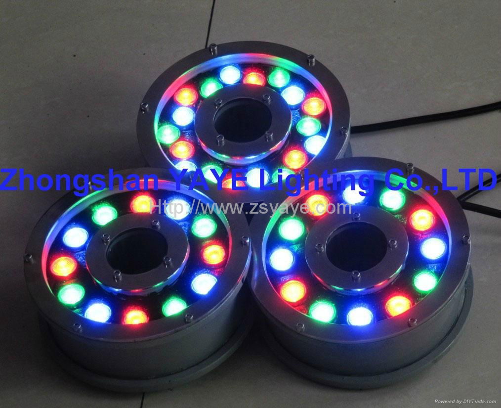 YAYE Hot Sell 1W 3W 5W 6W 7W 8W 9W 12W 15W 18W 24W 36W RGB LED Underwater Lights 5