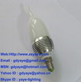 3*1W LED Candle Light Spotlight Light Lamp with E14 E27 GU10