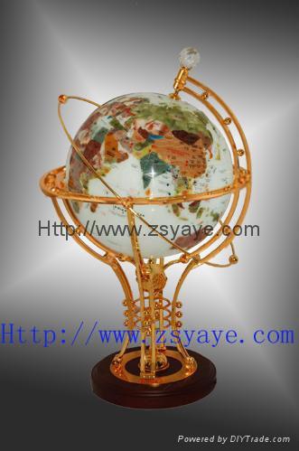 YAYE 2013 Hot Sell Gemstone Globes,Lighting Gemstone Globe,World Globe,Gifts 5