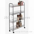 4 Tier Kitchen Trolley