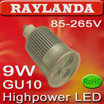 gu10 led bulb light 9w(RL-GU10WW9)