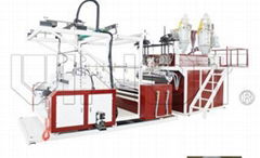 Two layer stretch film machine