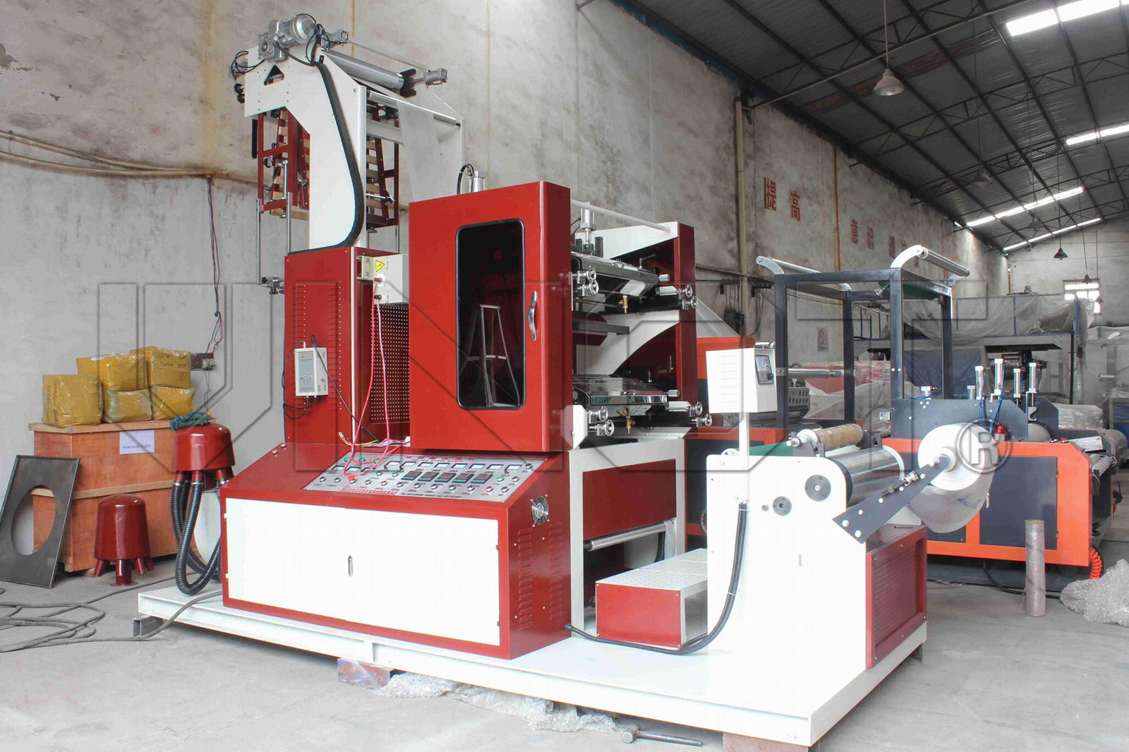 Min film blowing and printing machine