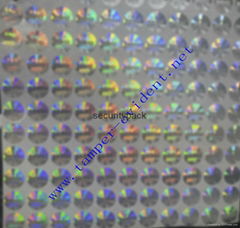 tamper evident hologram stickers