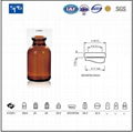 Amber moulded injection vial USP TYPE I,II.III 2