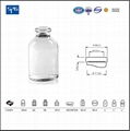 Clear moulded injection vial USP TYPE I,II,III