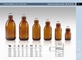 Amber glass bottle for syrup DIN PP 28MM