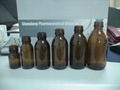 Amber glass bottle for syrup DIN PP 28MM 2