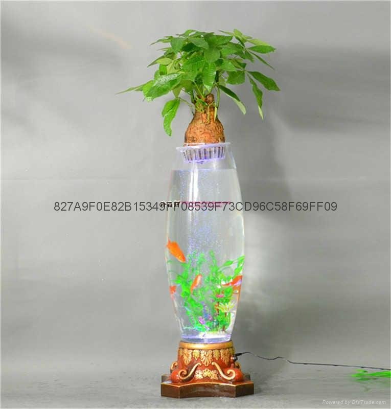 无土栽培花卉灯光氧气水培玻璃花瓶 3