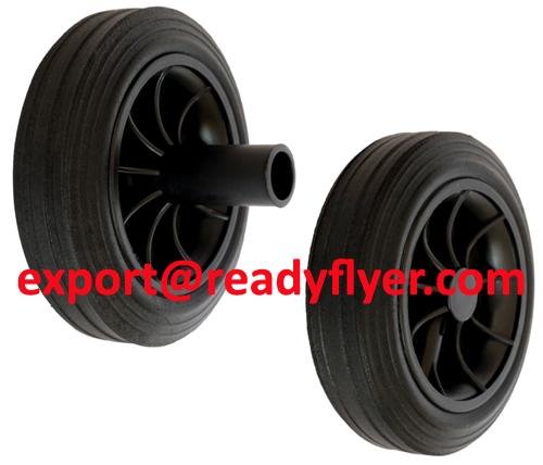175mm/7" Mobile Waste Bin Rubber Wheel for Garbage Bin Container
