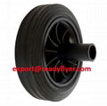 175mm/7" Mobile Waste Bin Rubber Wheel for Garbage Bin Container 2