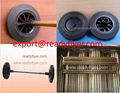 Wheelie bin wheel and axle for mobile