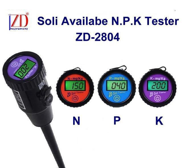 Digital Soil Available N-P-K Nutrient Tester（3 in 1） 1