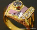 Anti-tarnish PVD ion plating rose gold