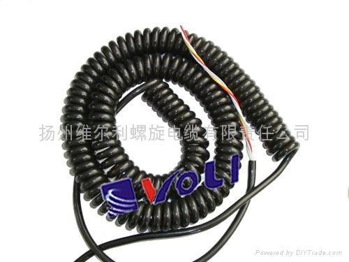 PUR Shielded Spiral Cable 4