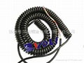 Pur coiled spiral cable for machine equipment 4