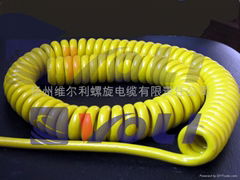 coiled spiral cable