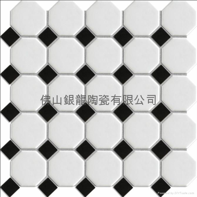 The octagonal shaped ceramic mosaic