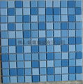 藝朮陶瓷釉面馬賽克瓷磚藍色粉色公主夢幻儿童房幼儿園背景牆