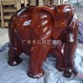 红木雕大象 2