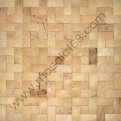 background wall white color Coconut  mosaic 